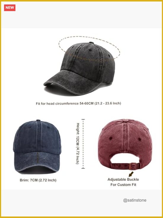 12 Pack Vintage Washed Baseball Caps Adjustable Distressed Twill Dad Hats Unisex main image 5